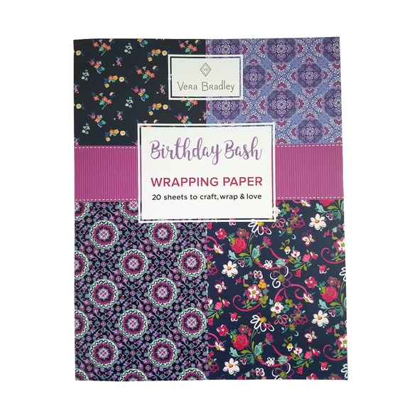 Vera Bradley Party Supplies Vera Bradley Wrapping Paper Sheet Book